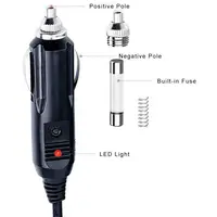 Câble d'alimentation Portable pour prise allume-cigare de voiture 12V, avec connecteur DC 5.5mm x 2.1mm, câble d'extension pour chargeur de voiture, tendance 6