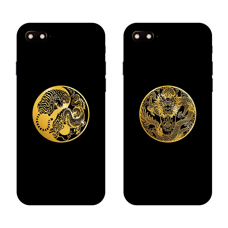 Dragon totem metal stick dragon pattern mobile phone sticker mobile phone case back stick computer decoration stick car sticker