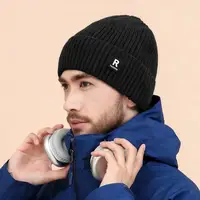 Winter Thick  Beanie Hat With Fleece Lined For Men Women Winter Solid Knitted Wool Skull Cap For Outdoor Activities & Daily Use 3