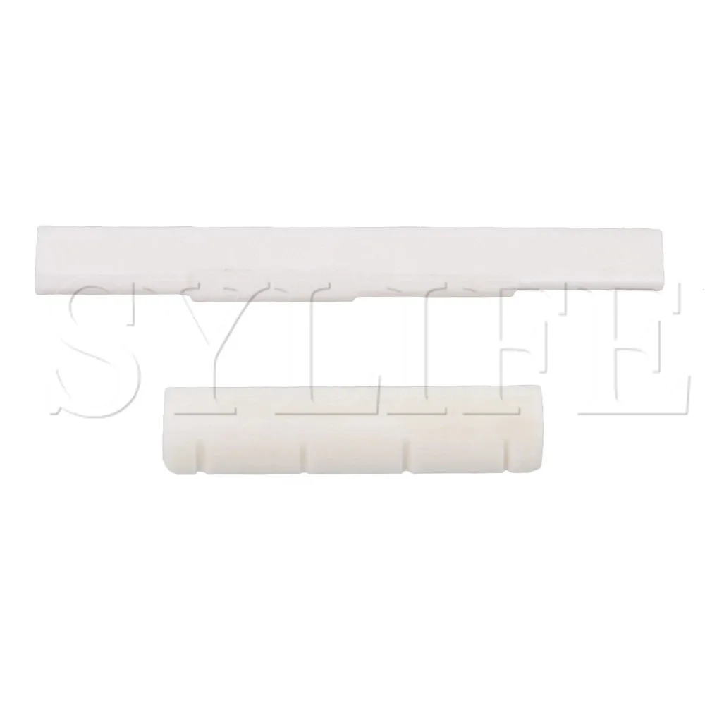 

Bone Saddle with Nut For 4 String ukulele Guitar