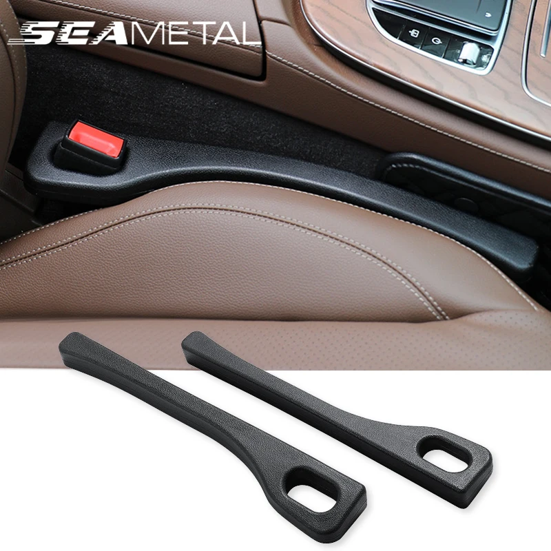 Black Elastic Plastic Car Seat Gap Filler Strip