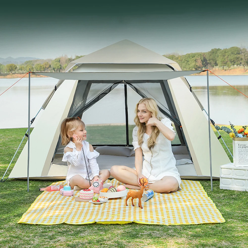 Two Doors Outdoor 3-4P One-Touch Camping Tent 3