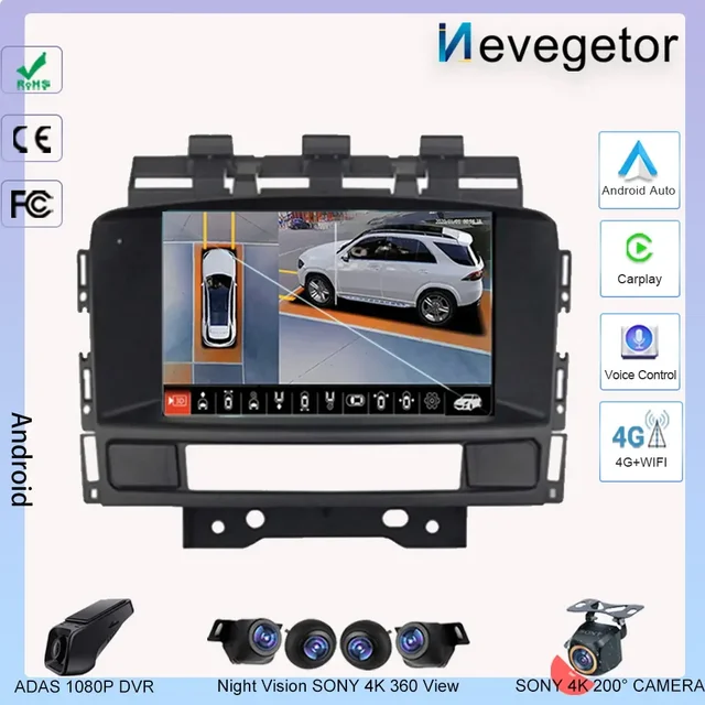 Android 7 bildschirm oem stil ohne dvd deck für opel astra j vauxhall  astra j buick drahtloses carplay auto dsp wifi navi igo ui