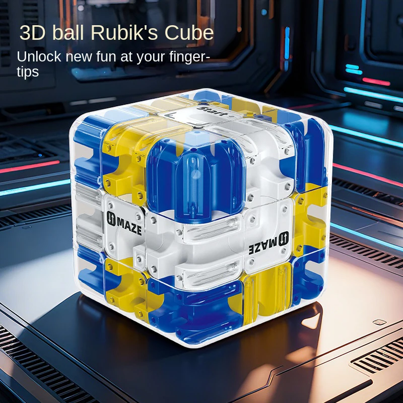3D Maze Magic Cube Fidgeting Toys Kids Labyrinth Creative Puzzle thumbnail 2