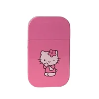 Creative Pink Flame Pocket Lighter Windproof Strong Fire Power Cute Lighter More Patterns Avialable Smoking Accessories 1