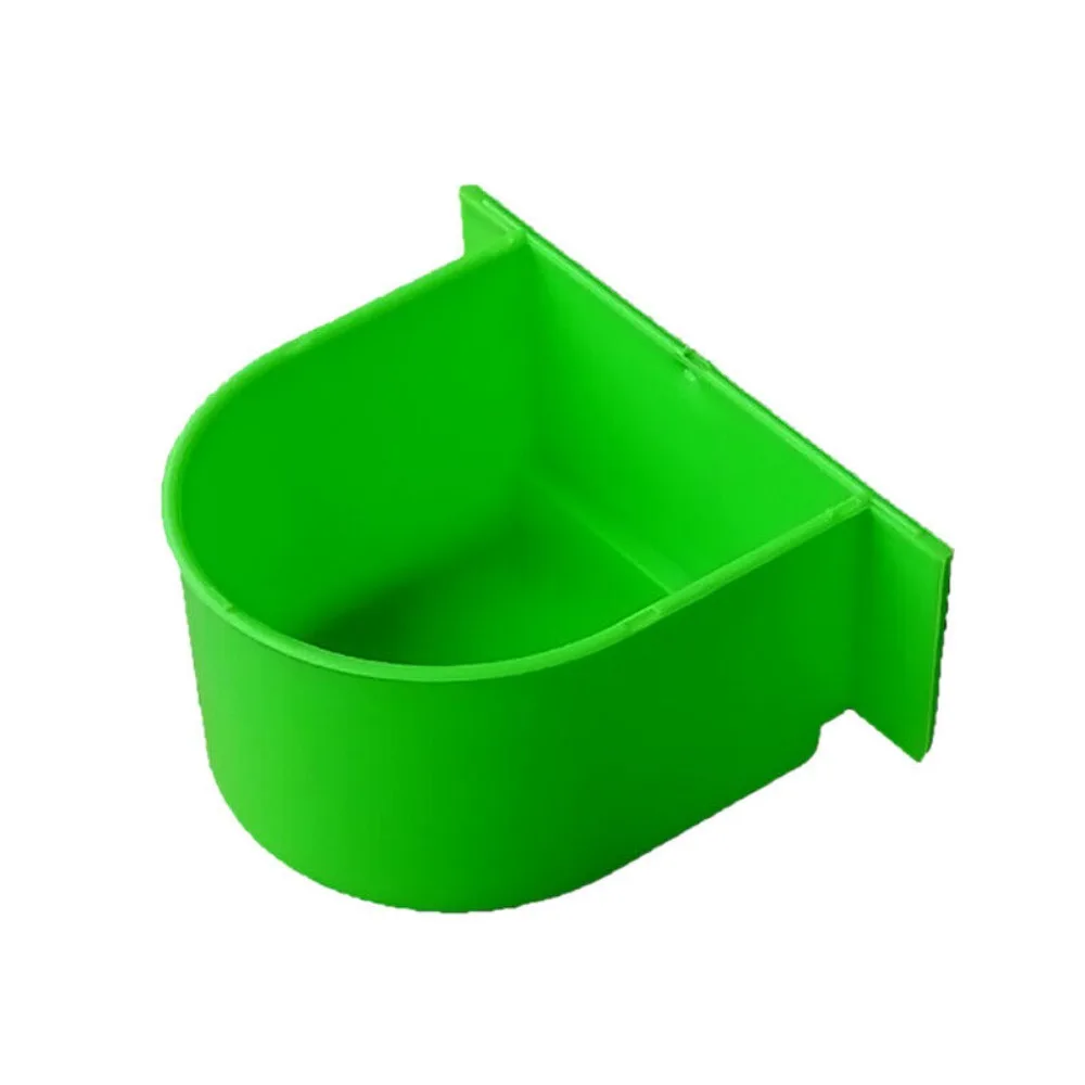 Bird Feeding Bowl Bird Cage Water Bowl Bird Feeding Trough Bird Half Round Food Box Parrot Feeding Tool Bird Cage Accessories 6