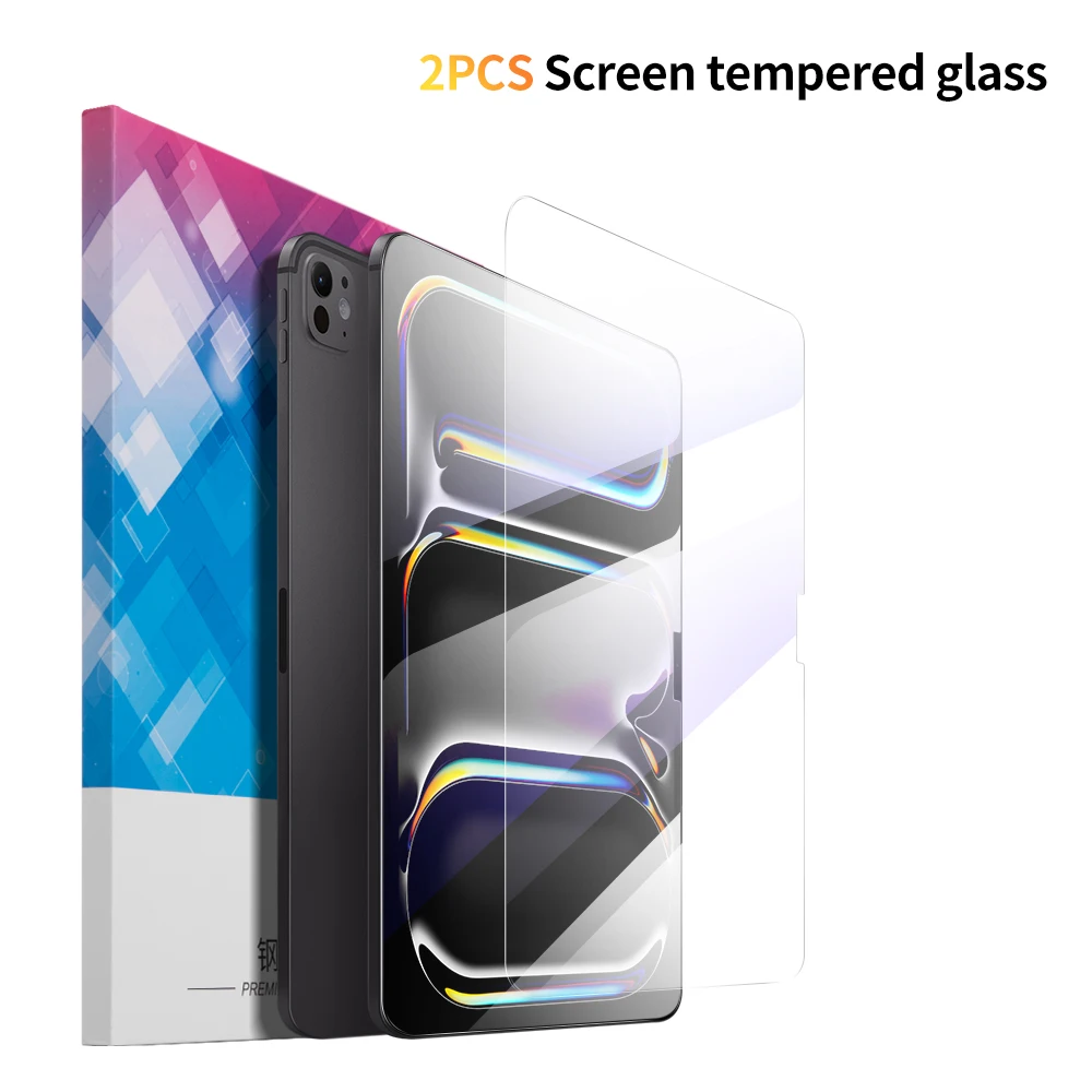 

Закаленное стекло для Ipad Pro 11 12,9 2024 Air 4 3 2, защита экрана планшета для Ipad Mini 6 5 4 3 2 1th 2020 2021, стекло, 2 шт.