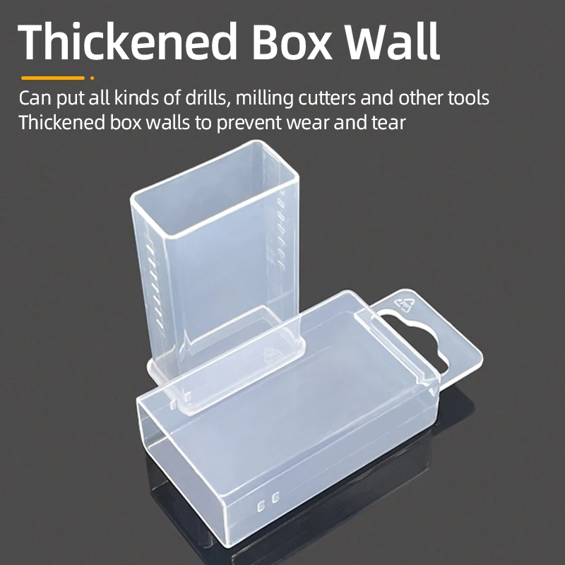 Tool Box Parts Storage Box Drill Milling Cutter Boxes Rectangular Telescopic Twist Drill Tap Accessories Tool Packaging