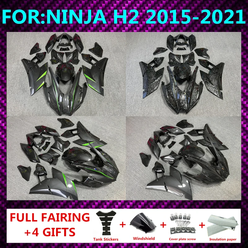 

Для ninja H2 H2R 2017 2018 2019 2020 2021 2022 мотоциклетный полный обтекатель КУЗОВ Комплект ABS литьевая форма Обтекатели комплекты zxmt