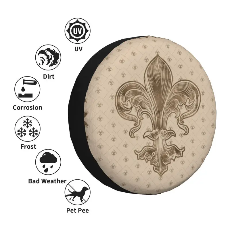 Fleur De Lis �Ľ��� ��� ����� �� Ÿ�̾� Ŀ��, Prado Pajero leur-De-Lys ���� �ö�� ���� RV SUV Ʈ���Ϸ� ���� �׼�����