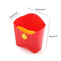 Popular Plastic French Fry Box reusable Removable French Fries Holder Food-Grade Storage Containers Square Snack Holder Camping 2