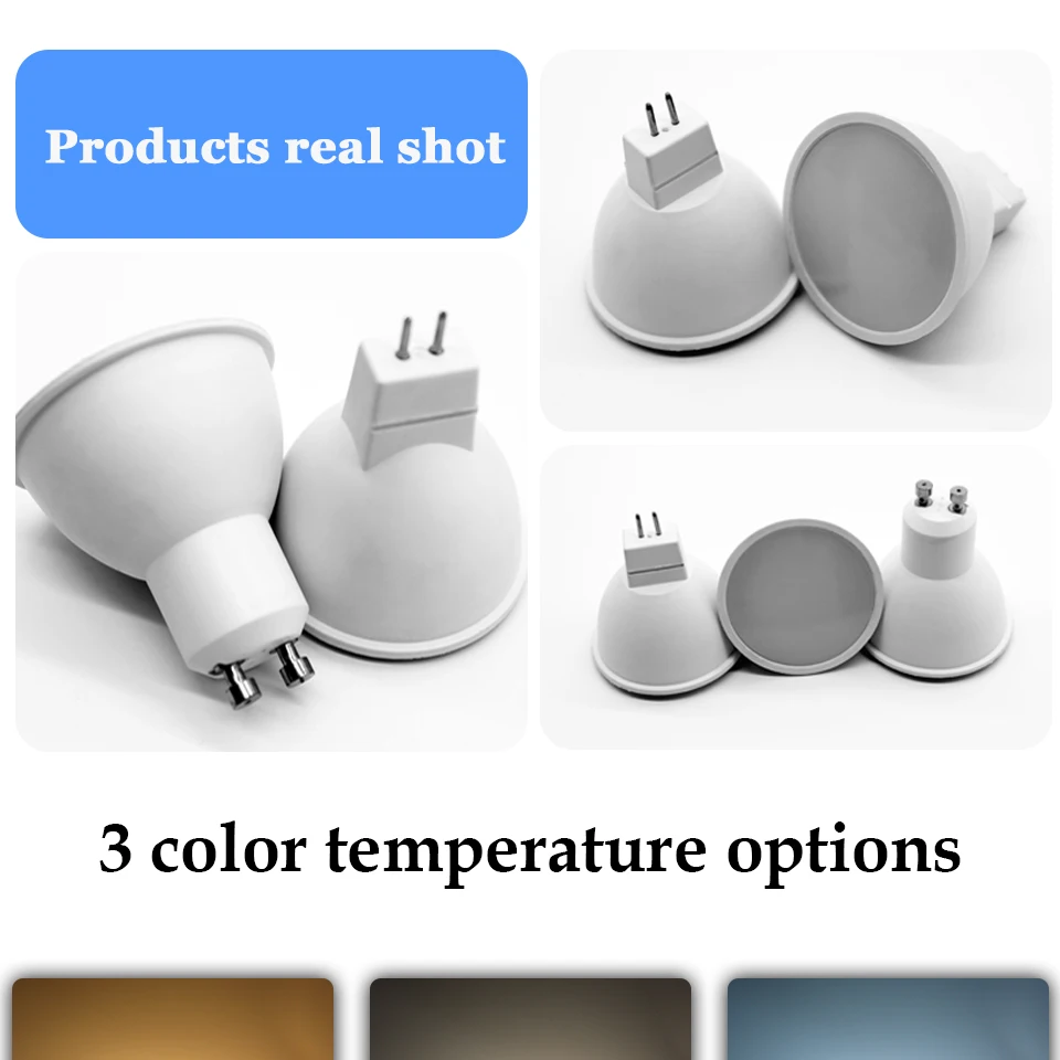 Description Picture 4 of item3PC Led low-voltage 12V spotlight MR16 3W-7W No flicker high lumen to replace 20W 50W halogen lamp for kitchen bathroom study