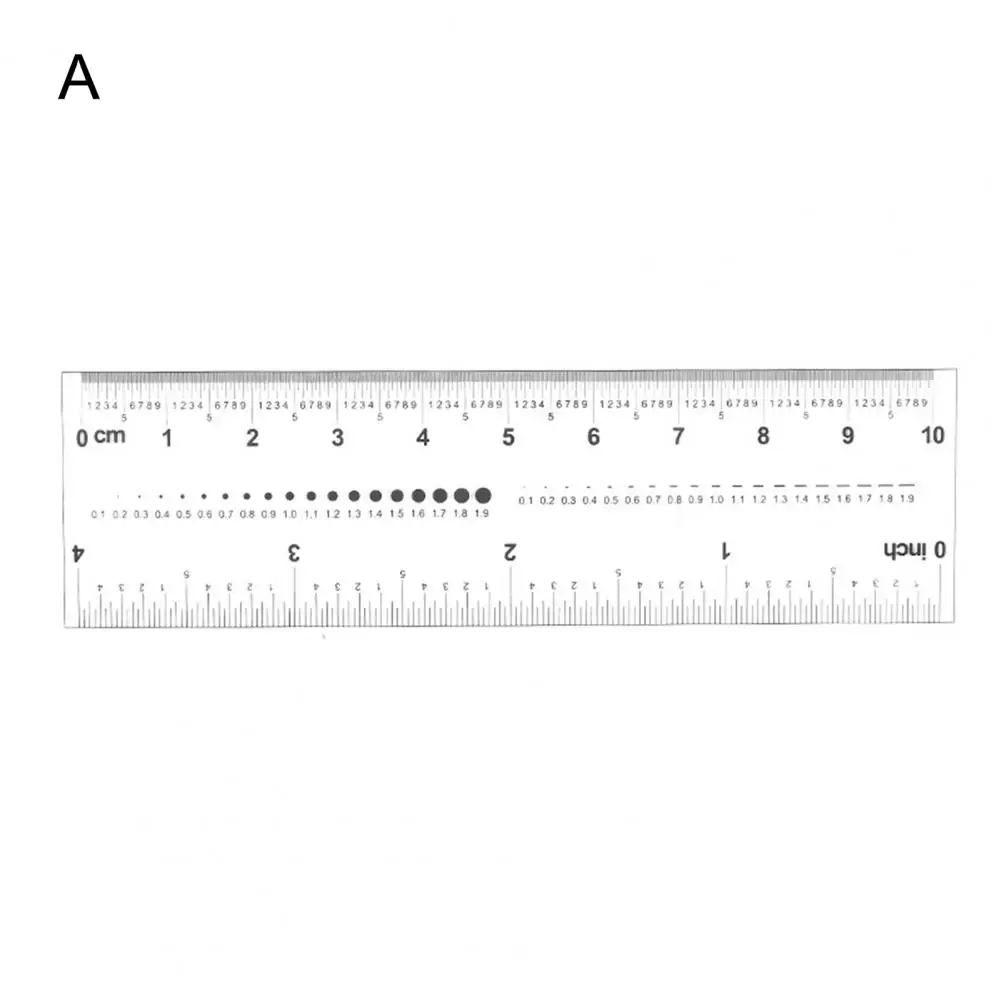 Good Fake Nail Ruler  High Precise Lightweight Faux Nail Ruler  All-Purpose Clear Ruler Fake Nails Measuring Tools 3