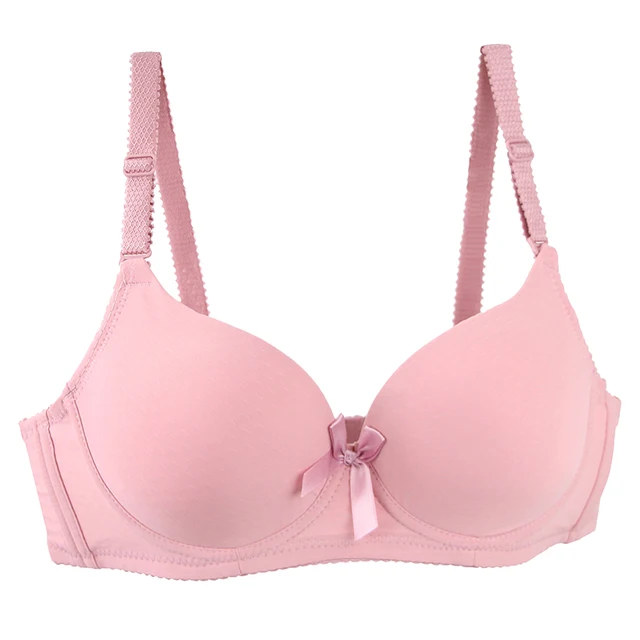102757-b1a62b.jpg Soutien-gorge Sexy grande taille pour femmes, sous-vêtements avec nœud absorbant la sueur, solide, lisse, sans couture, respirant, bonnet ABC, Lingerie, nouvelle collection 2025