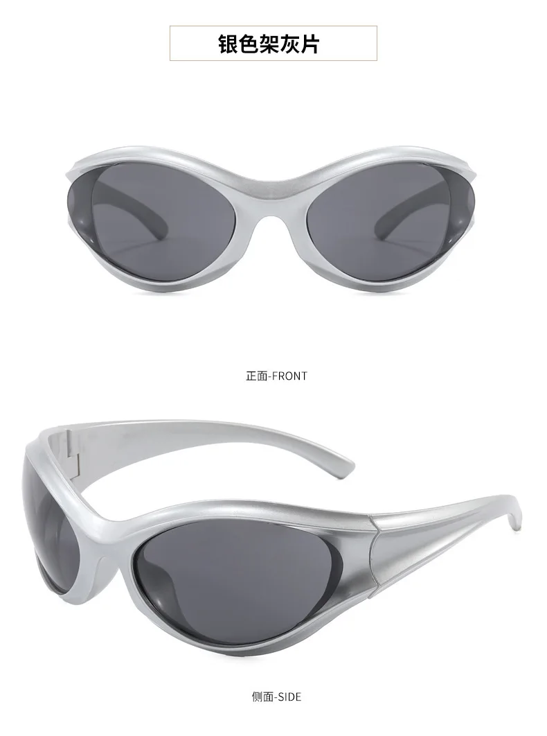 Neue Y2K-Sonnenbrille für Männer und Frauen, Sport-Radsportbrille, Sonnenbrille für Männer und Frauen, Brillen, Sinn für Technologie-Brillen – Detail 15