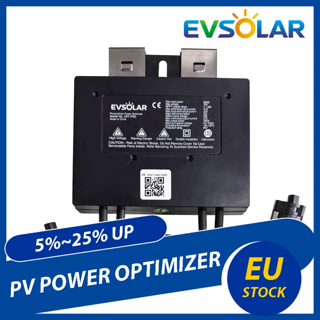 Optimiseur de puissance photovoltaïque EVSOLAR MPPT pour panneaux solaires, régulateur de tension haute efficacité, augmentation de la productivité énergétique, haute efficacité 1