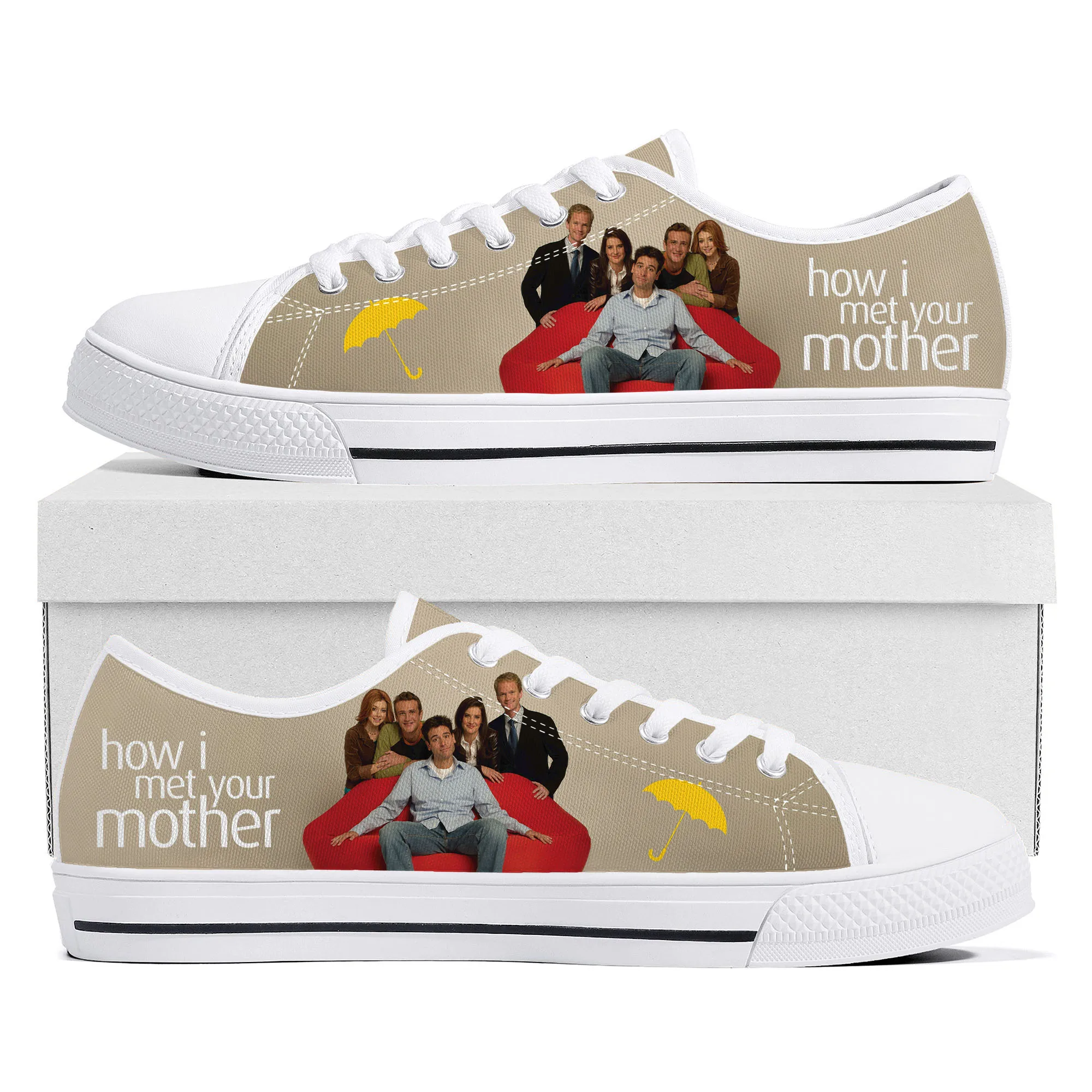 

Intervention How I Met Your Mother Low Top Sneakers Mens Womens Teenager Canvas Sneaker couple Casual Shoes Custom Made DIY Shoe
