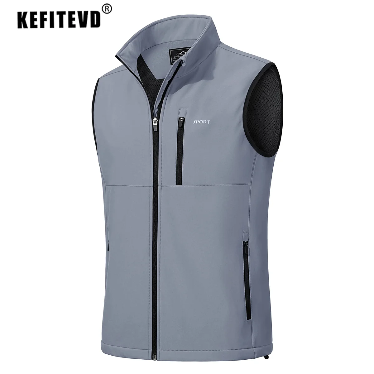 KEFITEVDSummerMenLightweightHikingVestCasualWindproofSleeveless