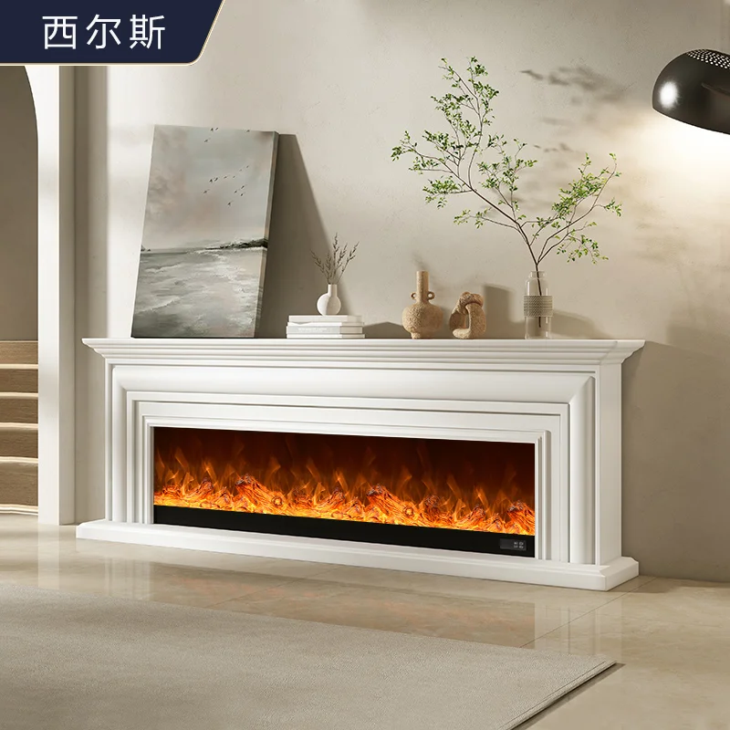 Simple fireplace TV cabinet home living room villa simulation flame  electric fireplace decoration - AliExpress