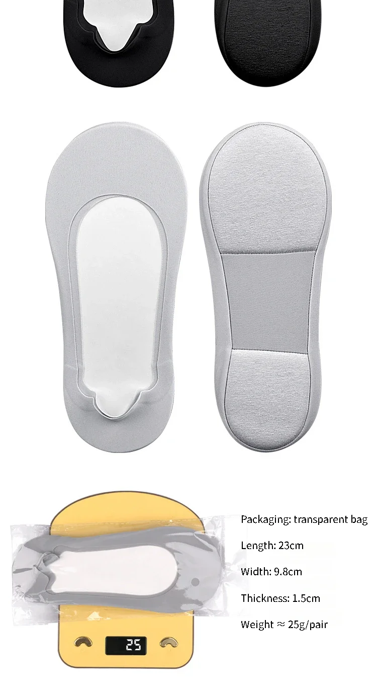 Neue Frauen Boot Socke Plantarfasziitis Schuhe Einlegesohle Socken Einlegesohlen für Füße Stoßdämpfende Schuhsohle Unsichtbare Rutschfeste Schuh Pads – Detail 10