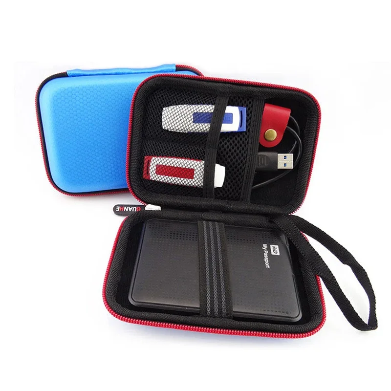 

Portable Earphone EVA Storage Bags Travel Pouch For Data Cable, U Disk, SD Card Power Bank Mini Carry Case Charger Organizer