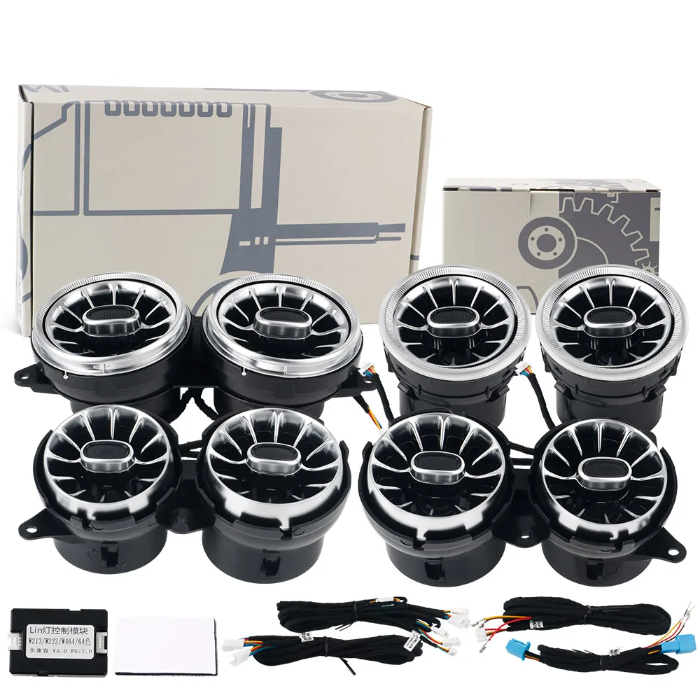 7/64 لونًا لمصابيح LED المحيطة بفتحات تكييف الهواء...