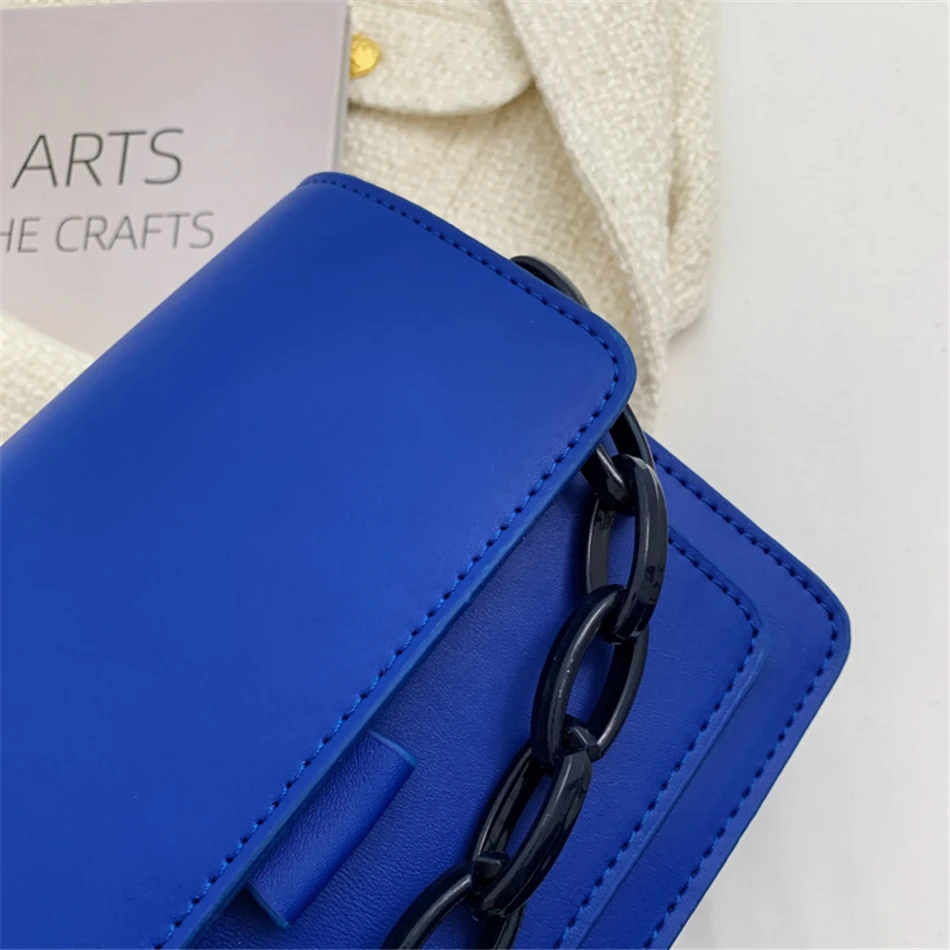 Super Popular Klein Blue Women's Small Totes PU Leather Shoulder Crossbody Bags for Women 2022 Spring Purse and Handbags Luxury
