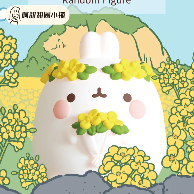 

Korean Potato Rabbit Halloween Molang Rabbit Anime Figure Toys Cute Model Birthday Girl Gift Pvc Surprise Doll Mystery Box