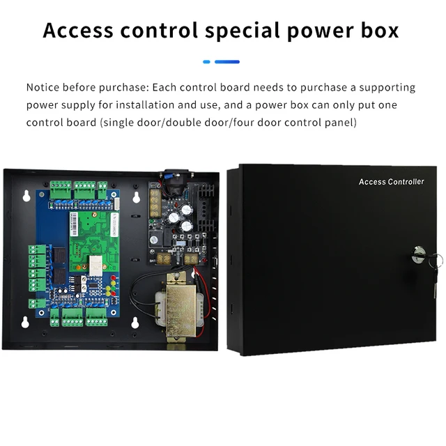 double doorWG32-bit controller multi door access control machine connected to WG card readernetwor TCP networking control board 6