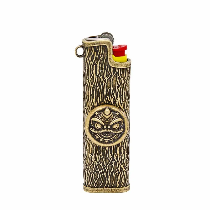 

Brass Lighter Case Cover Fits BIC J3/J5 Lighter Retro Lighter Case Cover Gift Excluding Lighters