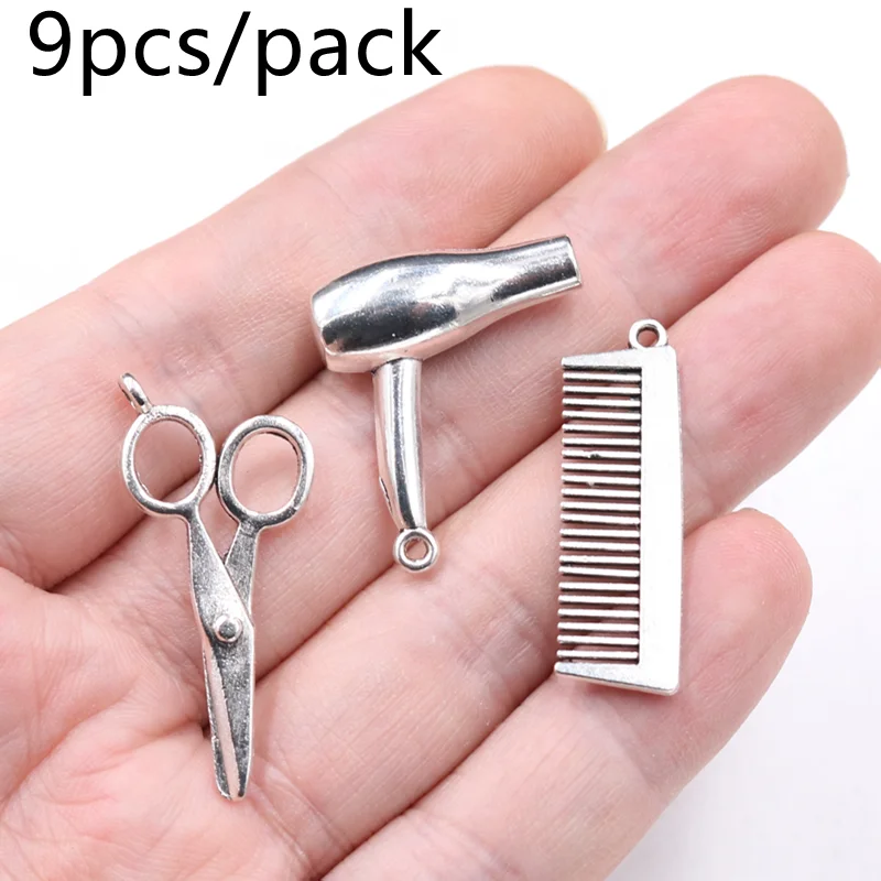 Virom 3 In 1 Fashion Hairdresser Key Chain Hair Dryer,Scissor,Comb...