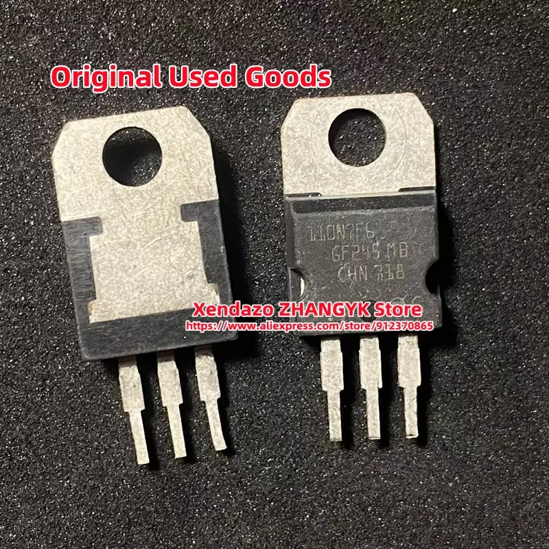 오리지널 MOSFET N-CHANNEL, 110N7F6, STP110N7F6, 68V, 110A, TO220, 로트당 10 개