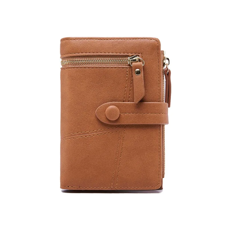 Women Wallets and Purses Pu Leather Wallet Female Short Hasp Purse Small Solid Coin Card Holders 2022 New Carteras Dropshipping