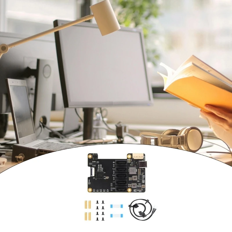X1009 PCIe Expansion Board For RPi 5 5B With 5 Port Expanded Adapter