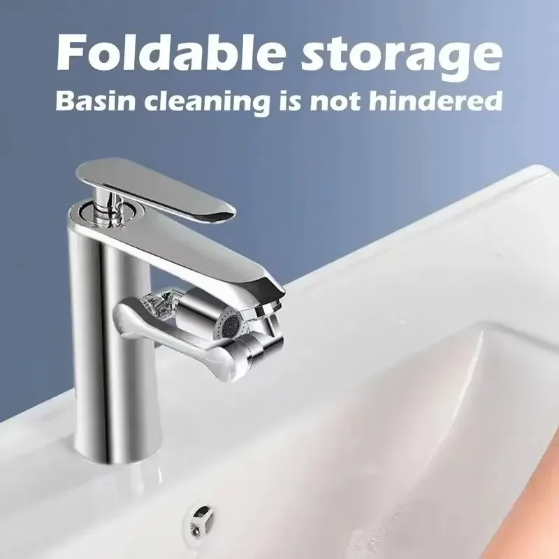 Faucet Aerator 1080&deg; Universal Rotation Sprayer Head Extender 22/24mm Adaptor Washbasin Kitchen Tap