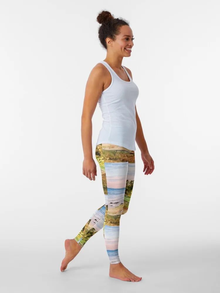 Whistling Straits Golf Course Leggings gym top Clothing fitness Womens Leggings