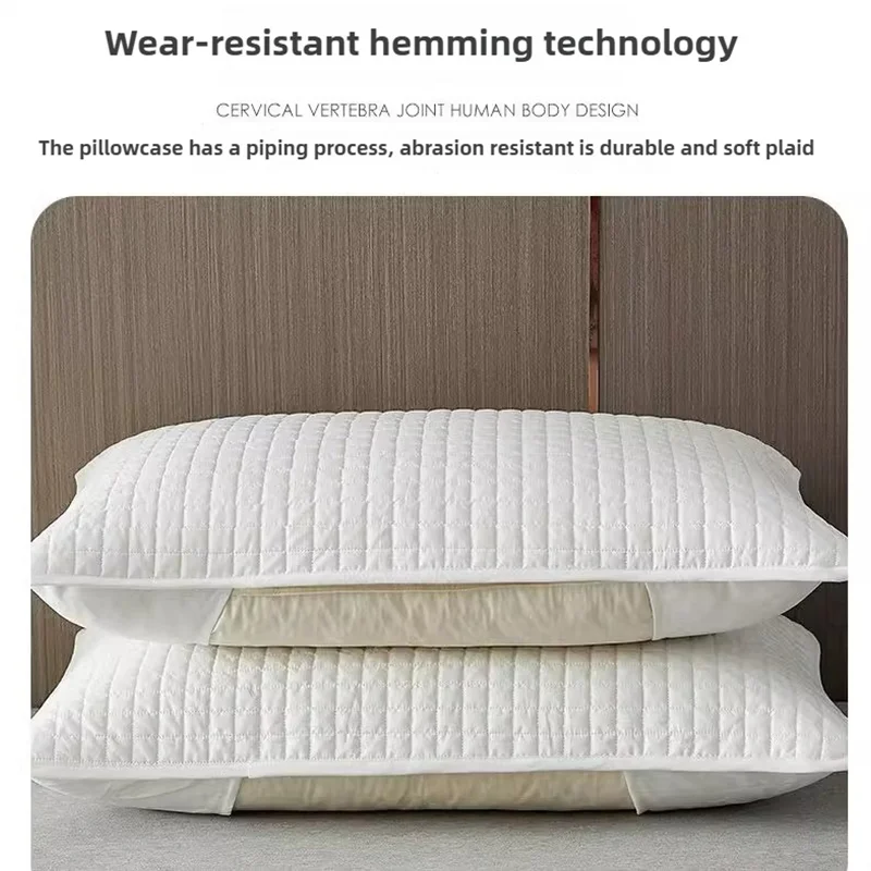 Clip Pillow Cover Head oil Isolation layer Pillow Case Protector Waterproof Anti Mite Pillow Core Protection (No Pillow) 72X45cm 6