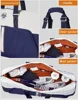 Wilson 2023 Navy 4-6pcs Tennis Racket Bag Super Tour Nylon Large Tennis Bag for 5 Racquets With Two Compartment 6