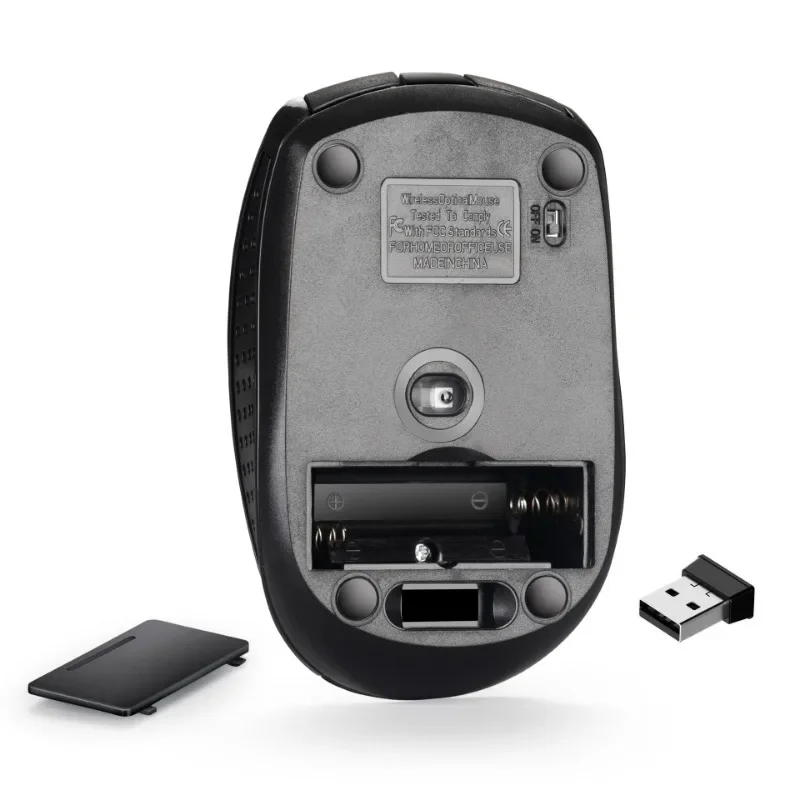 2.4G Wireless Mouse Silent Mouse Adjustable DPI Levels Portable Charging Mobile Optical Office for Notebook PC MacBook
