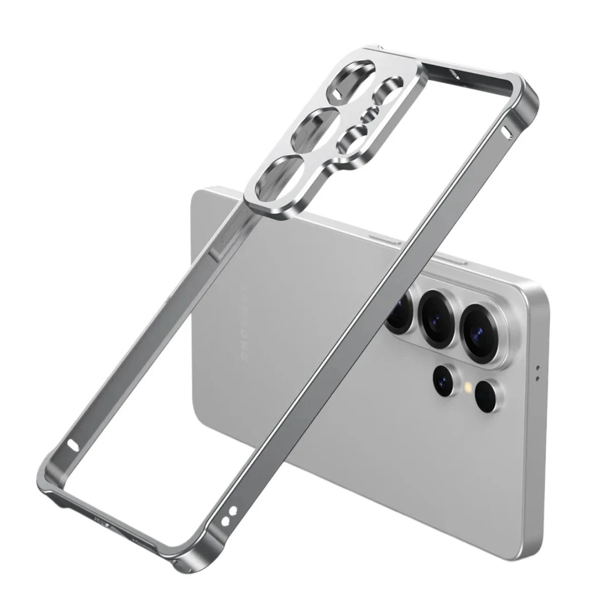 Aluminum Alloy Shockproof Armor Frame Case with Heat Dissipation and Bare Metal Feel