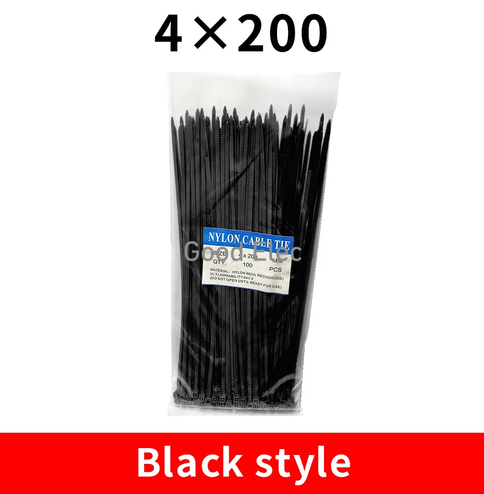 100 Fascette In Nylon Rosse Autobloccanti 2,5 X 200 Mm, Anti UV, Resistenza 8kg, Per Cavi E Organizzazione