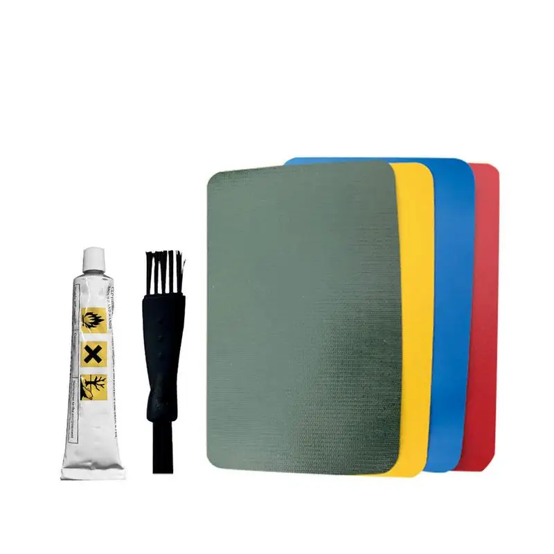 

Hot Sale 185*125mm Inflatable Boat Kayak Special PVC Repair Patch Kit Waterproof Patch Glue Rib Canoe Dinghy Air Bed With Glue