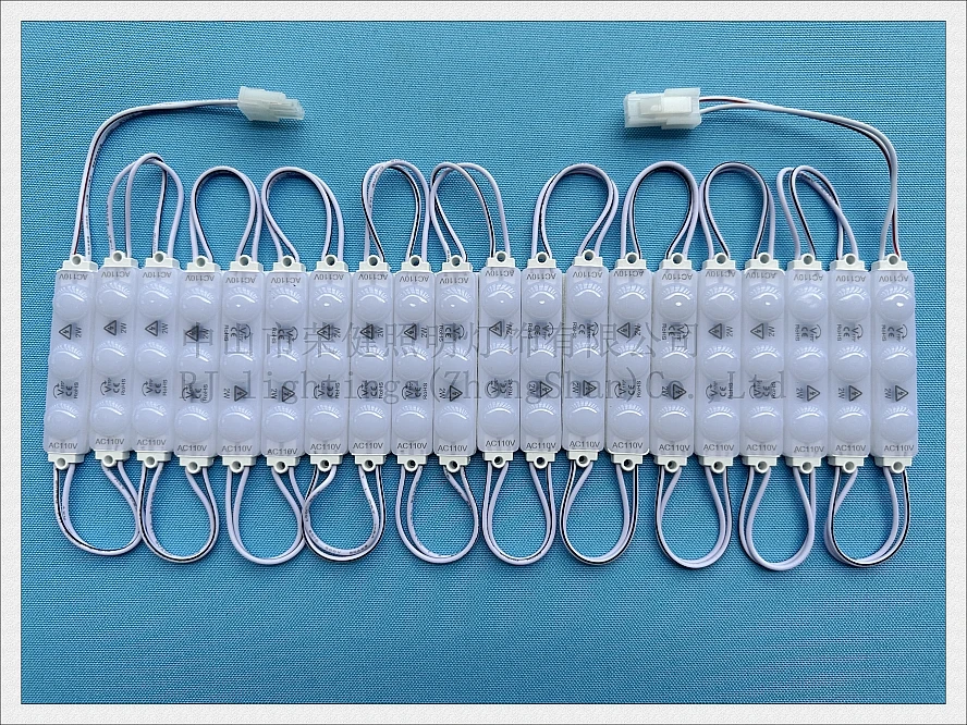 AC220V / AC110V input injection LED light module for sign letters 2W 240lm SMD2835 3 led IP65 70mm*13mm*8mm NEW