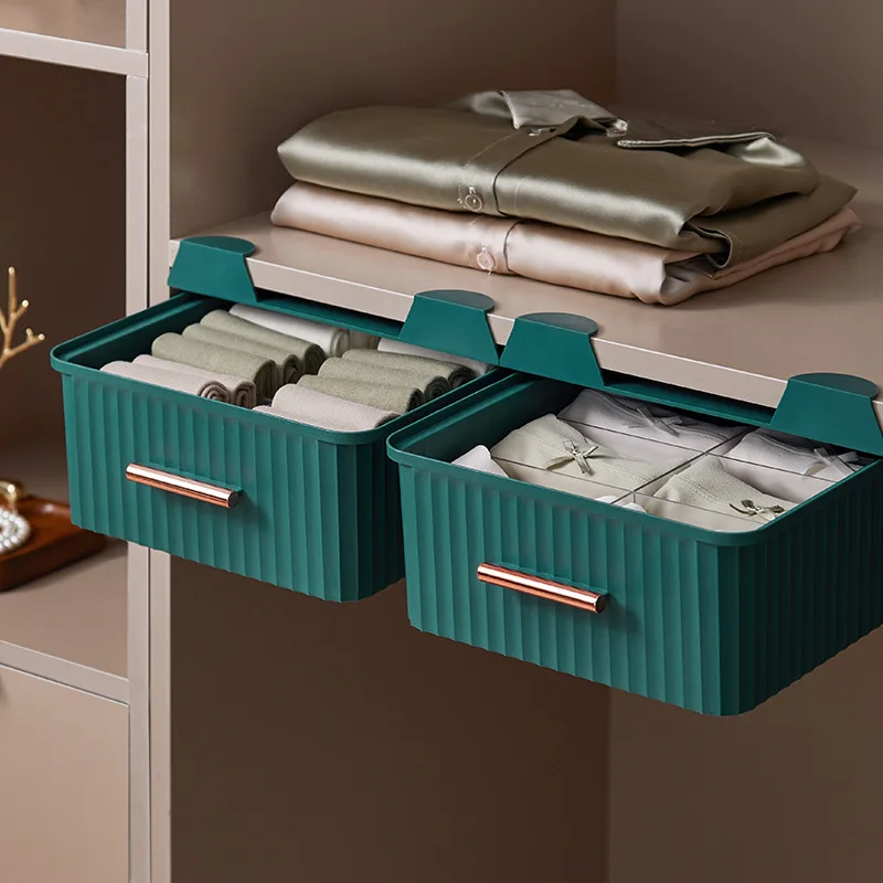 

Light Luxury Drawer Type Underwear Storage Box Household Panties Socks Storage Box Wardrobe Drawer Closet Wall Storage Organizer