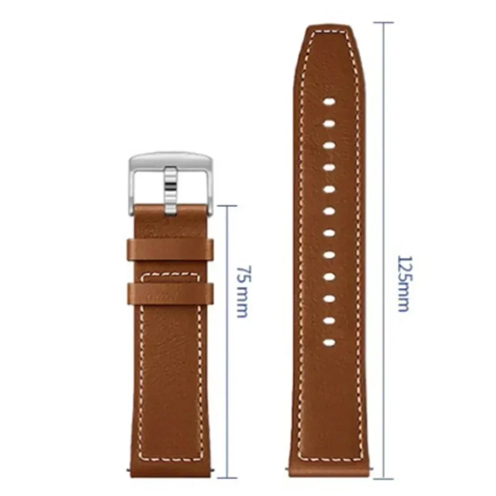 Elegant Leather Quick Release Watchband - Casual and Business Strap