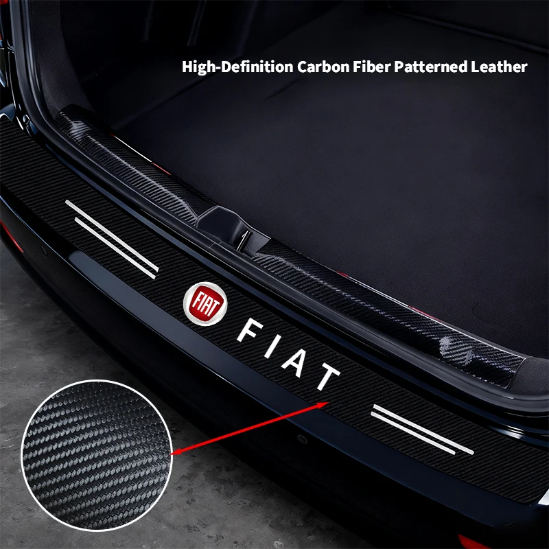 Premium Carbon Fiber Car Door Threshold Protector Stickers - Waterproof and Durable