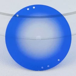 28.5mm Green Luminous Dial with Transparent Surface - Hollow Design (A6)