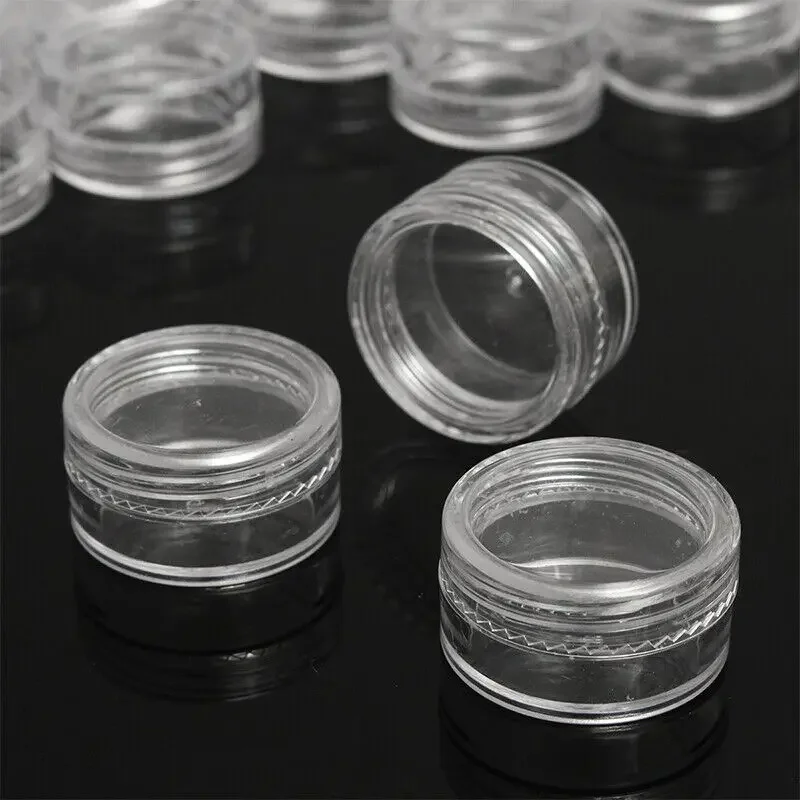 Cosmetic cream bottle,cosmetic bottle,mini cosmetic bottle,cosmetic sample container,cosmetic dispenser bottle,refillable cosmetic bottle,cosmetic bottle set,cosmetic pot jars,makeup empty bottle 50PCS 2g 3g 5g 10g 15g 20g Portable Plastic Empty Cream Jar Mini Cosmetic Bottles Pot Nail Polish Skincare