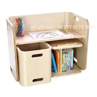 Customizable children's baby table and chair set, study table children's desk simple home desk 2