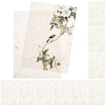 60 Fogli di Carta di Riso per Calligrafia e Pittura, Alta Qualità, Spessi, per Scrapbooking Fai-da-Te, Decoupage, Lavorazione Artigianale e Creazione di Biglietti